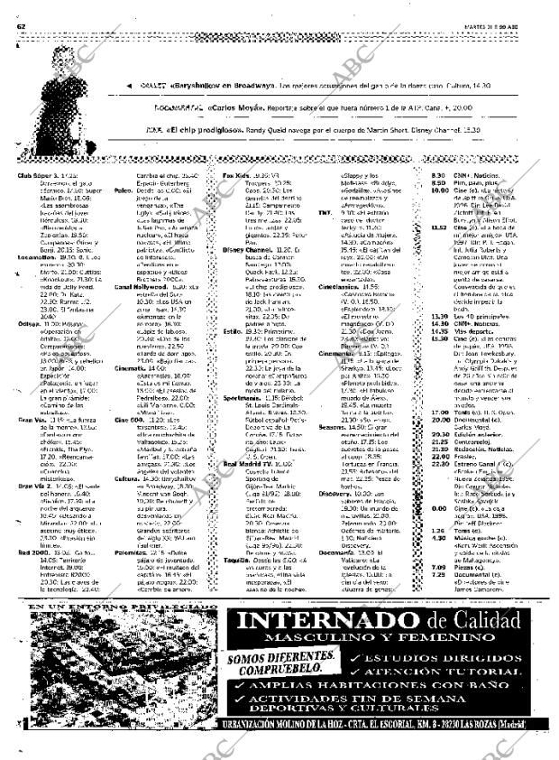 ABC MADRID 31-08-1999 página 62