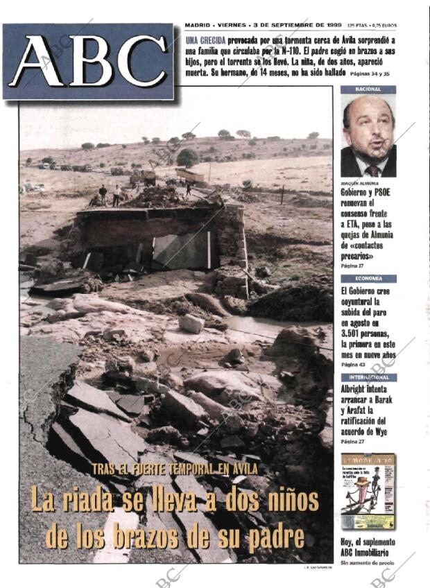 ABC MADRID 03-09-1999 página 1