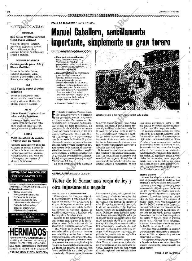 ABC MADRID 12-09-1999 página 72