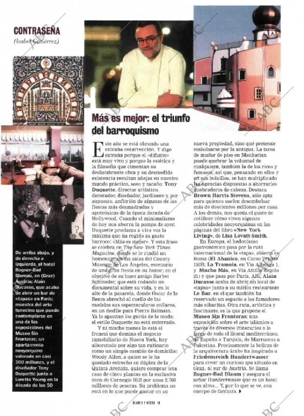 BLANCO Y NEGRO MADRID 12-09-1999 página 16