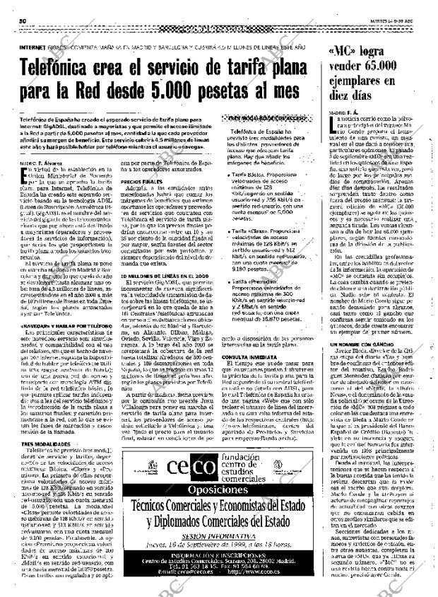 ABC MADRID 14-09-1999 página 50