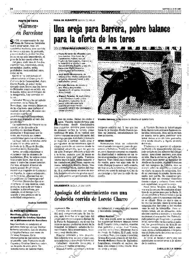 ABC MADRID 14-09-1999 página 74