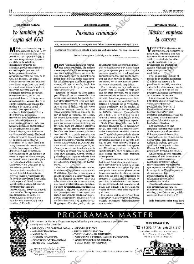 ABC MADRID 15-09-1999 página 14