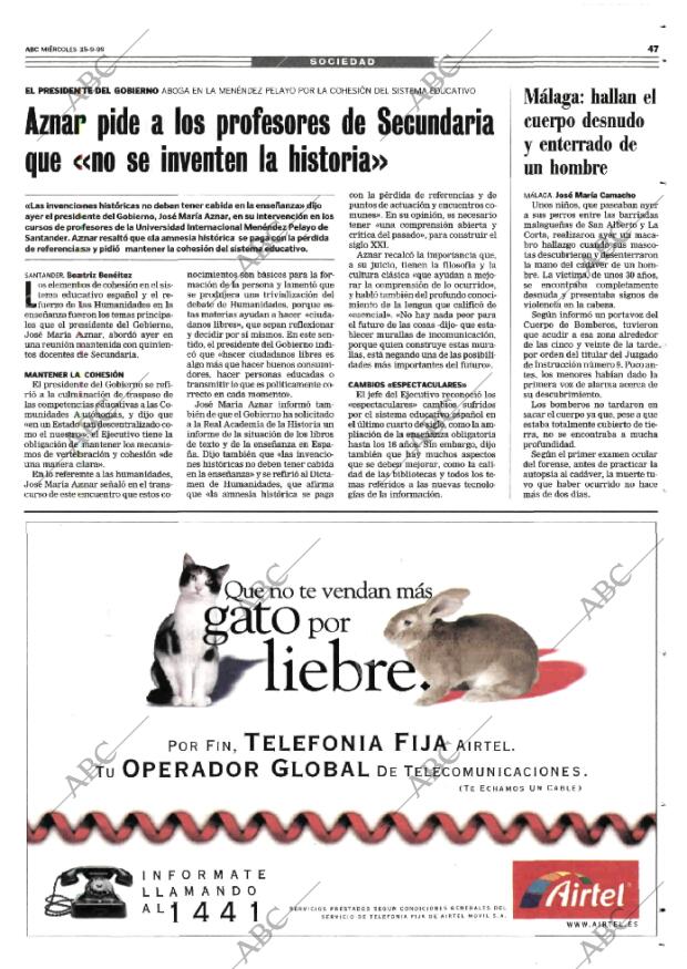 ABC MADRID 15-09-1999 página 47