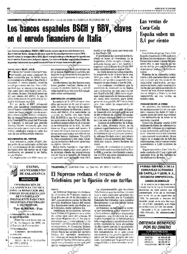ABC MADRID 15-09-1999 página 62