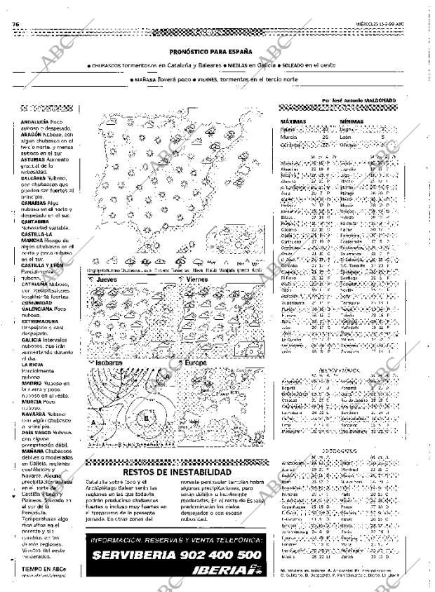 ABC MADRID 15-09-1999 página 76