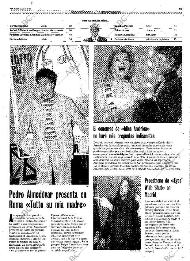 ABC MADRID 15-09-1999 página 85