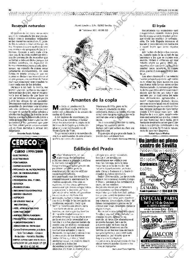 ABC SEVILLA 15-09-1999 página 10