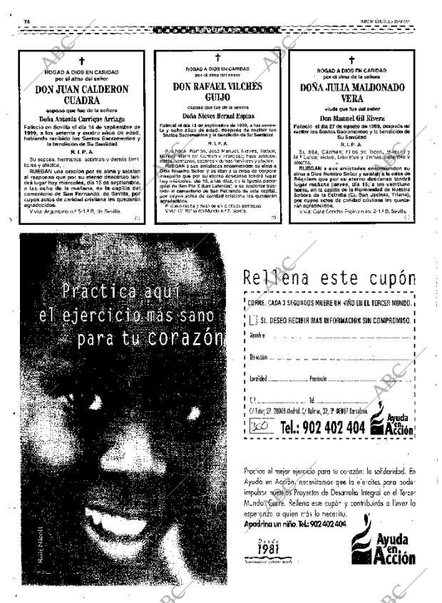 ABC SEVILLA 15-09-1999 página 74