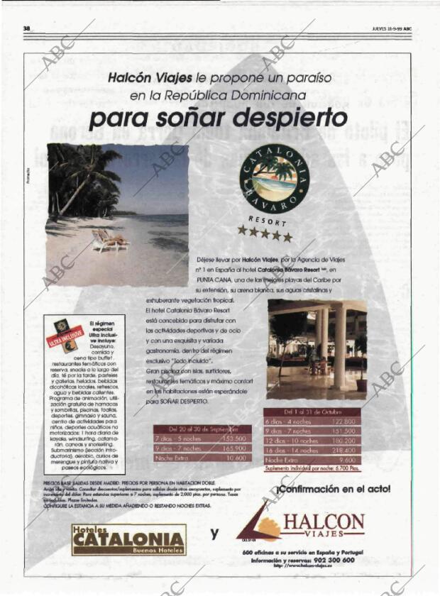 ABC MADRID 16-09-1999 página 38