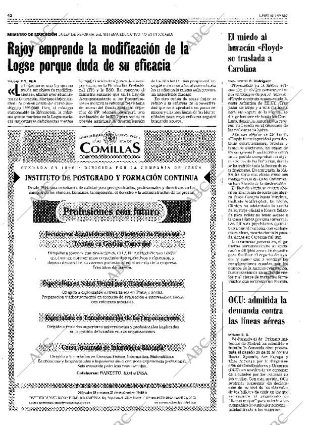 ABC MADRID 16-09-1999 página 42