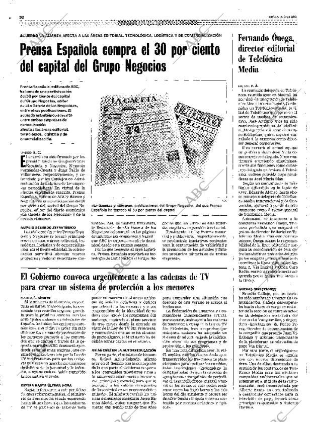 ABC MADRID 16-09-1999 página 52