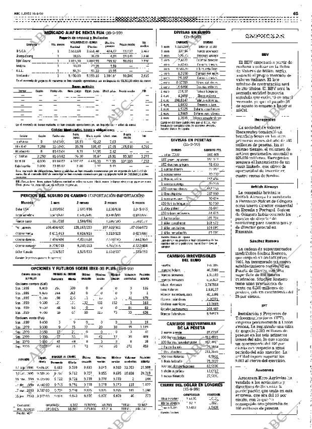ABC MADRID 16-09-1999 página 65