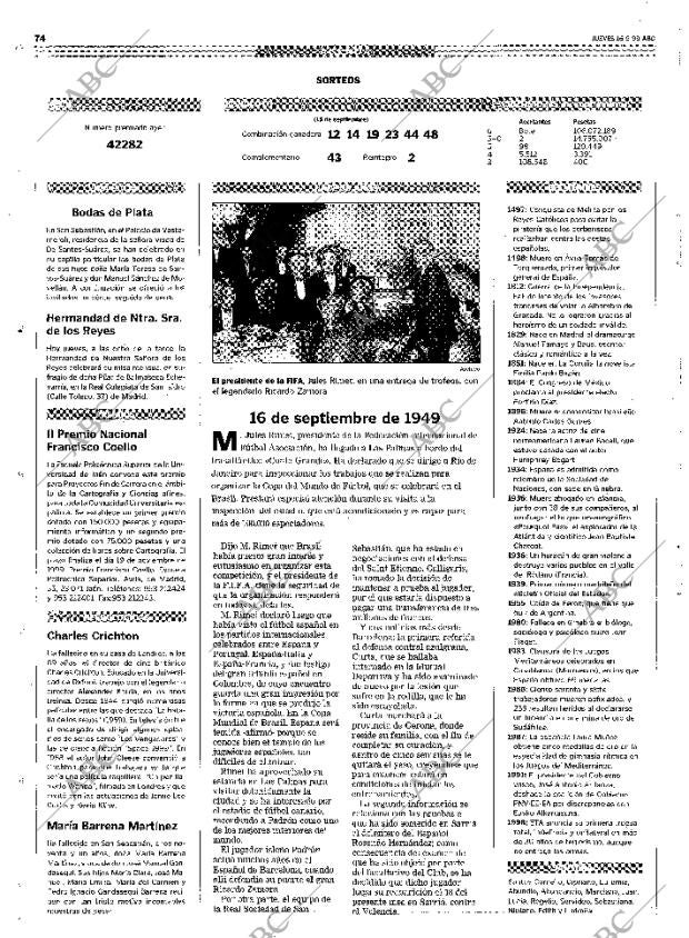 ABC MADRID 16-09-1999 página 74