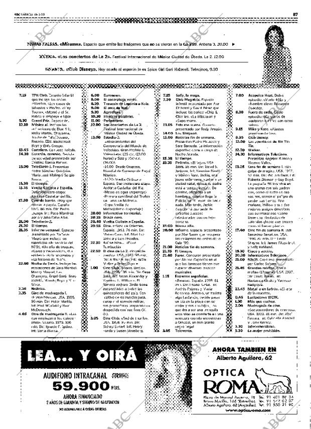 ABC MADRID 18-09-1999 página 87