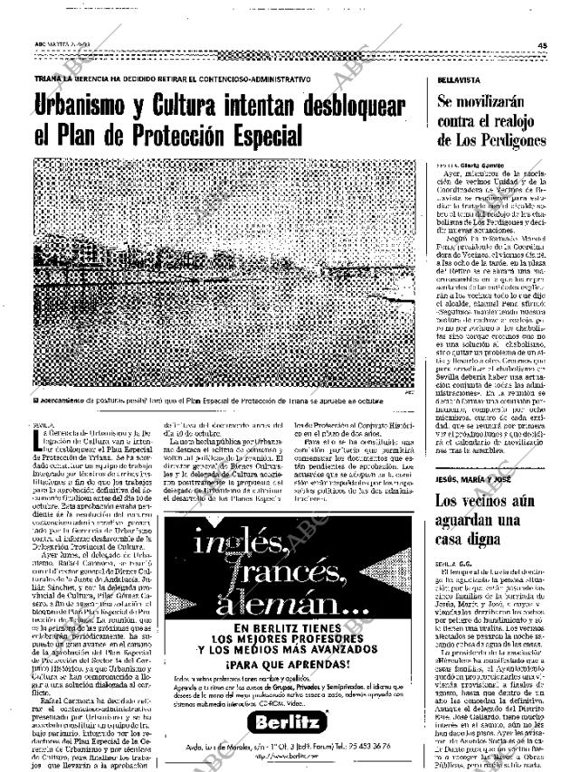 ABC SEVILLA 21-09-1999 página 45