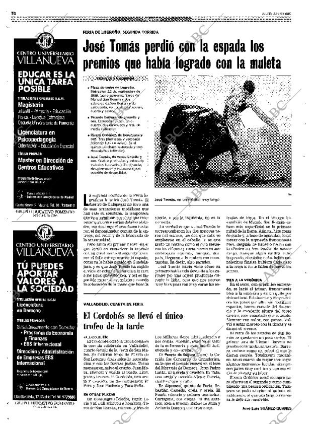 ABC MADRID 23-09-1999 página 70