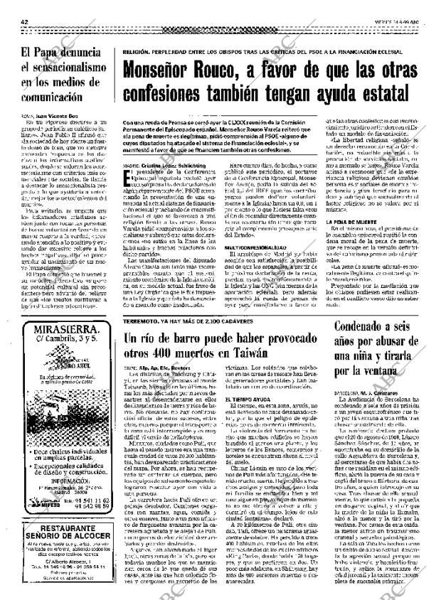 ABC MADRID 24-09-1999 página 42