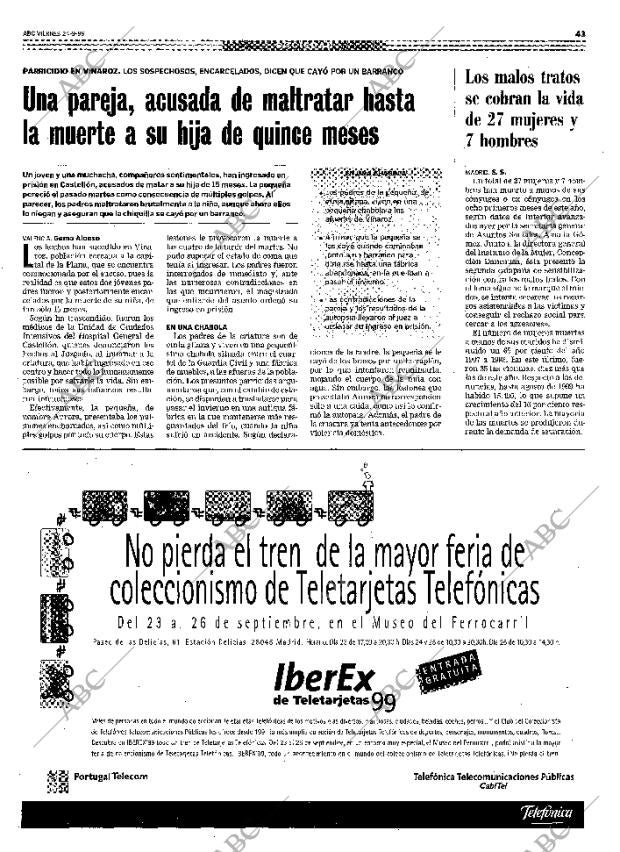 ABC MADRID 24-09-1999 página 43