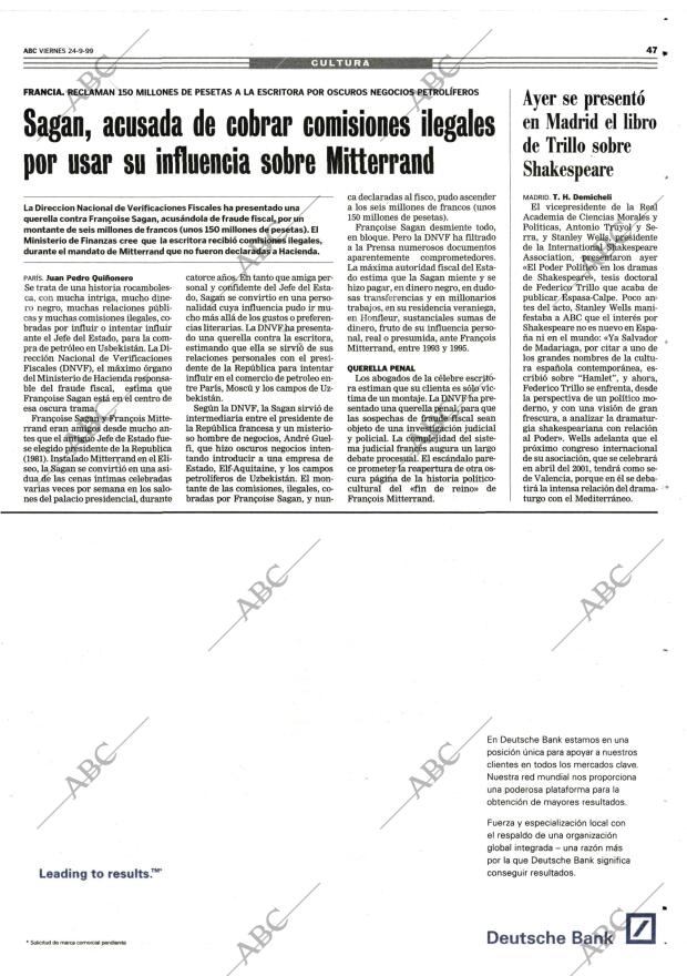 ABC MADRID 24-09-1999 página 47