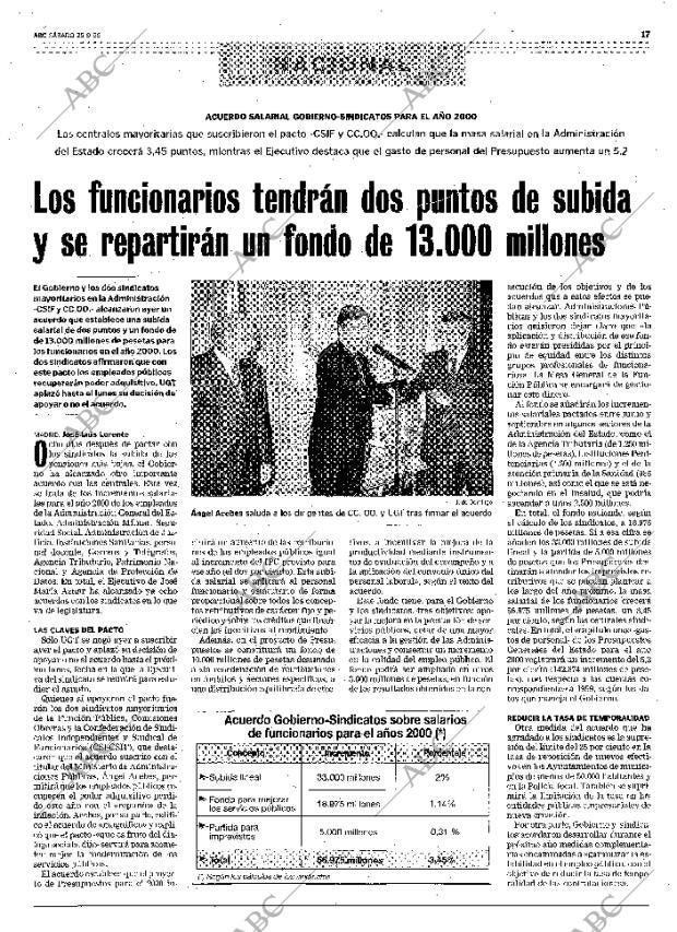 ABC MADRID 25-09-1999 página 17