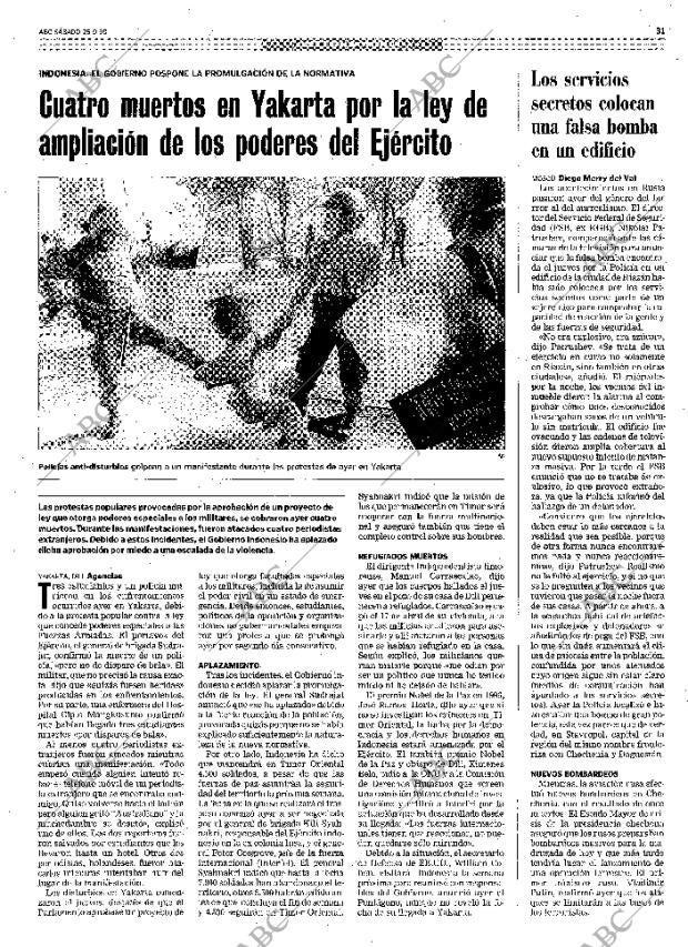 ABC MADRID 25-09-1999 página 31