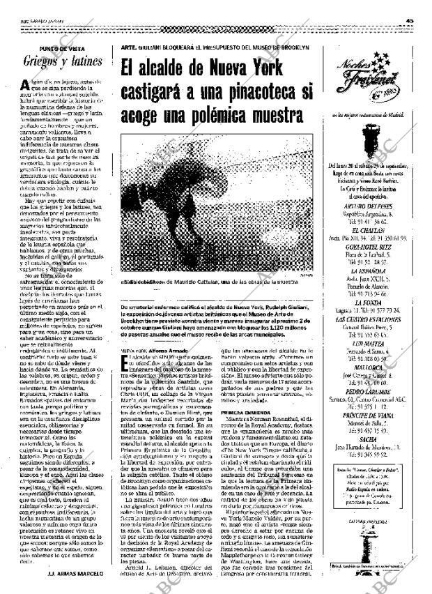 ABC MADRID 25-09-1999 página 45