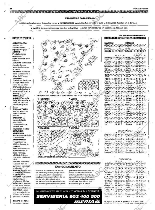 ABC MADRID 25-09-1999 página 74