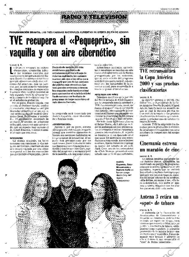 ABC MADRID 25-09-1999 página 86