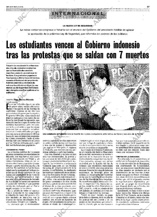 ABC MADRID 26-09-1999 página 27