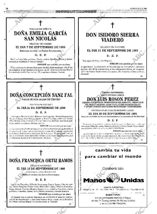ABC MADRID 26-09-1999 página 72