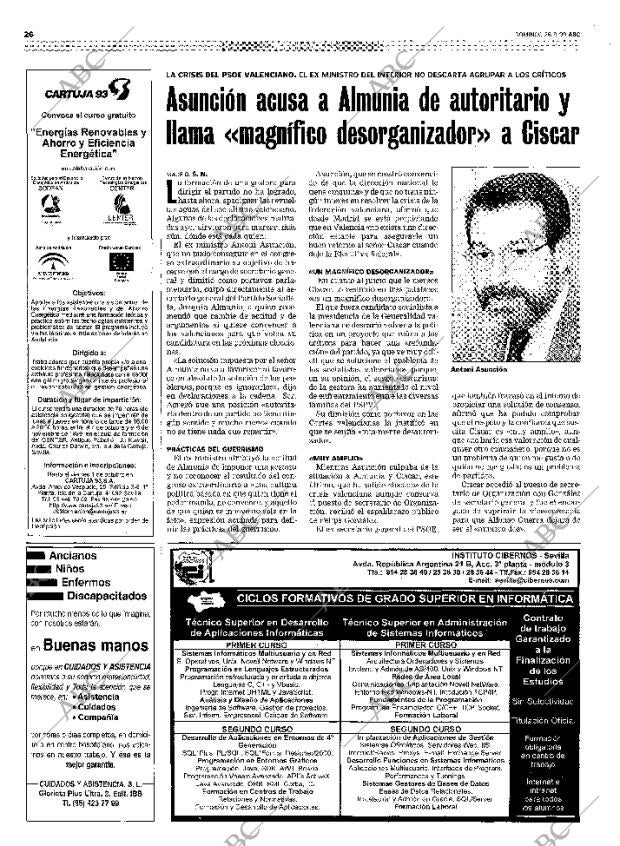 ABC SEVILLA 26-09-1999 página 26