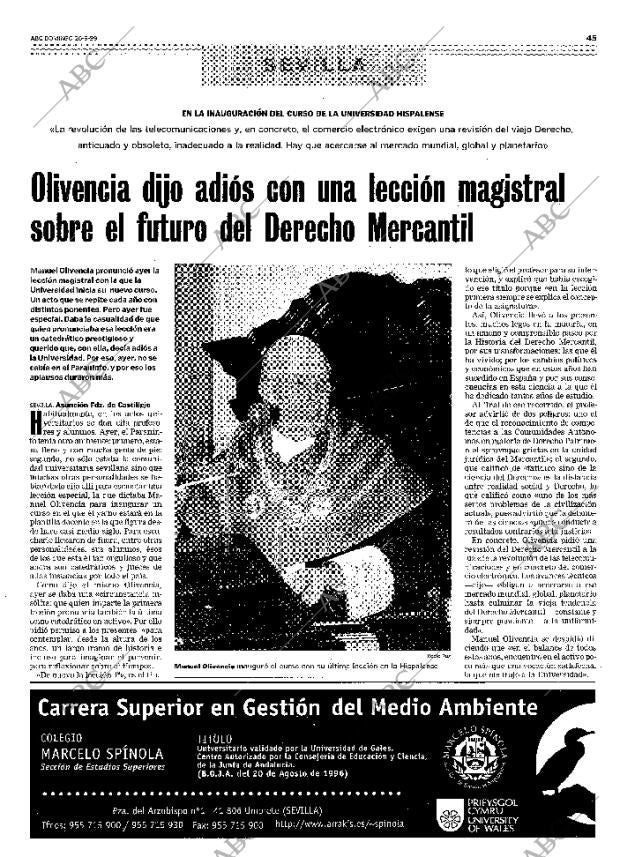 ABC SEVILLA 26-09-1999 página 45