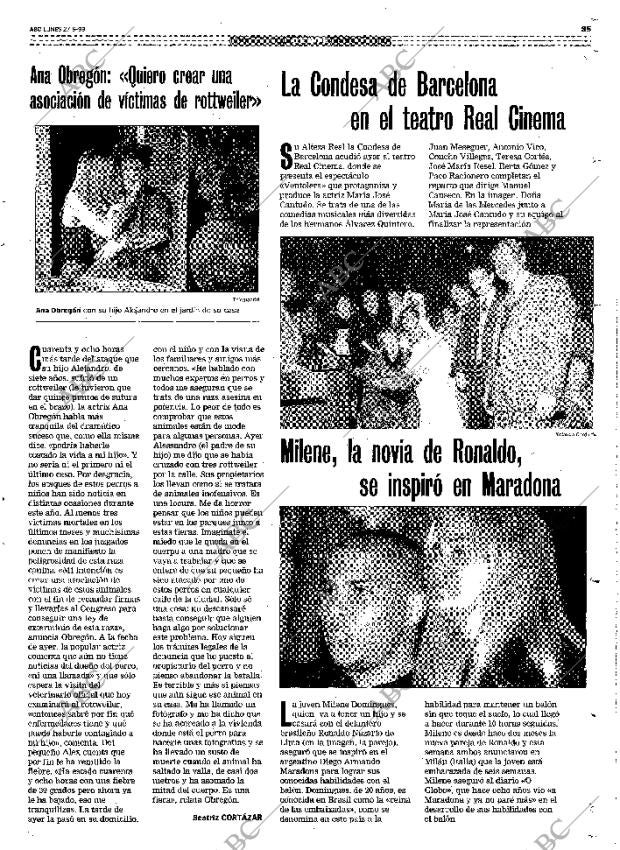 ABC MADRID 27-09-1999 página 85