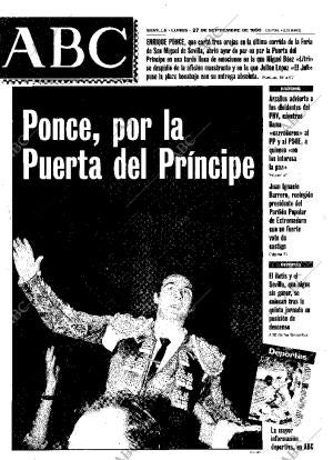 ABC SEVILLA 27-09-1999 página 1