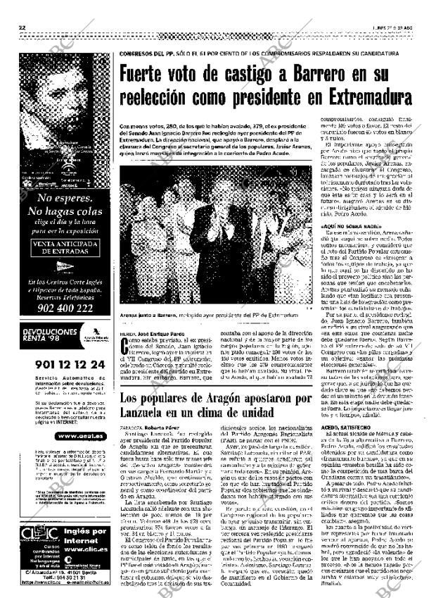 ABC SEVILLA 27-09-1999 página 22