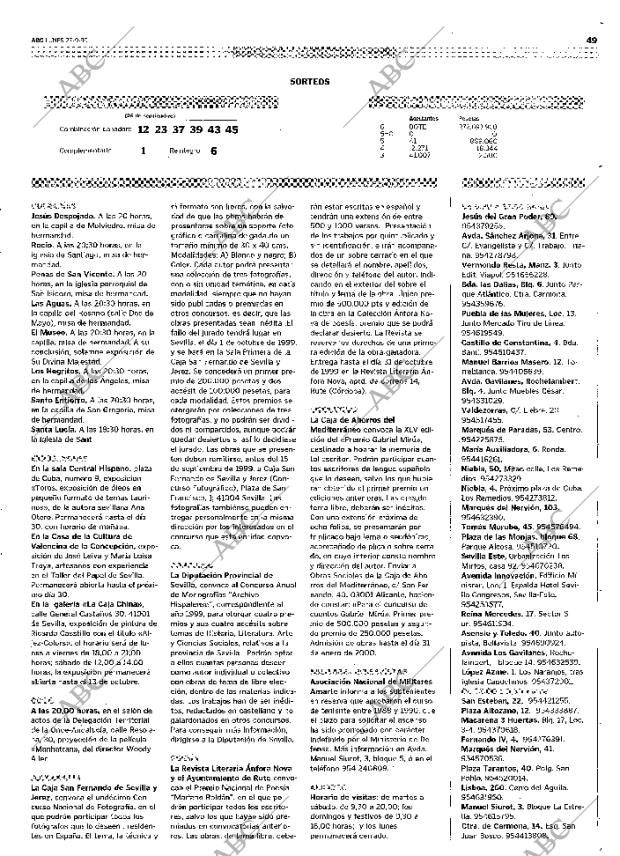 ABC SEVILLA 27-09-1999 página 49