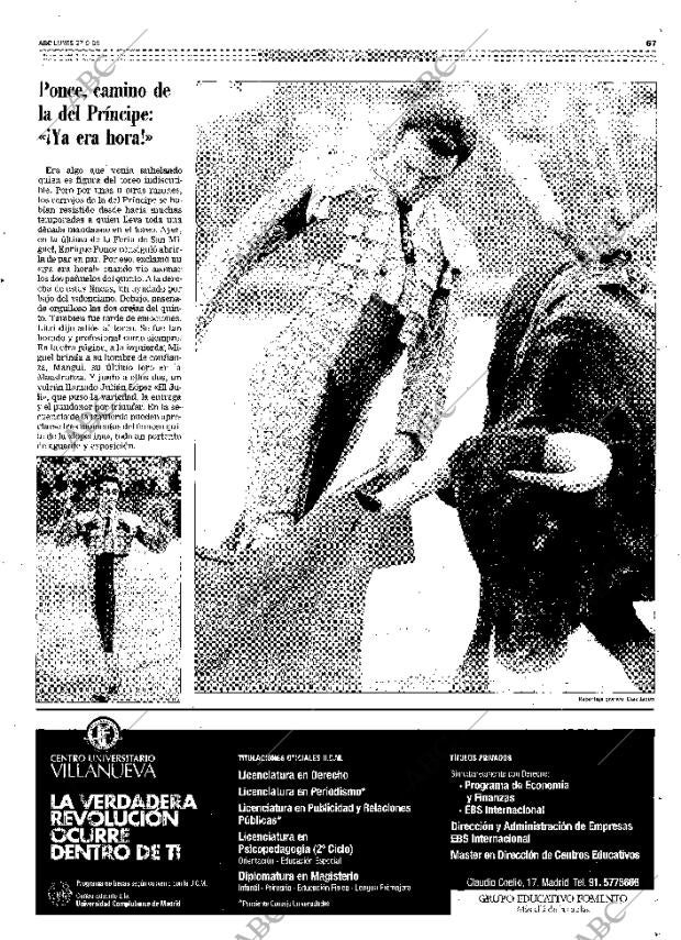 ABC SEVILLA 27-09-1999 página 67