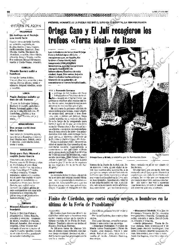 ABC SEVILLA 27-09-1999 página 68