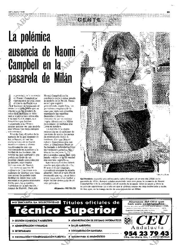 ABC SEVILLA 27-09-1999 página 85