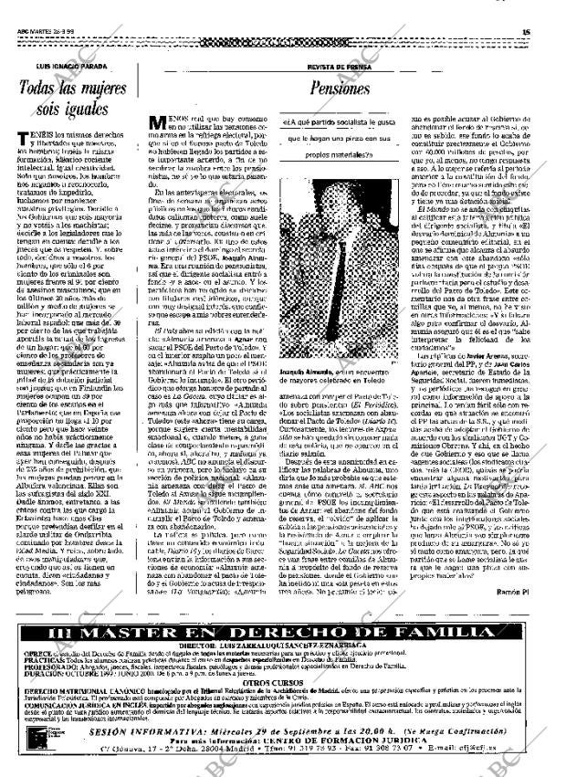 ABC MADRID 28-09-1999 página 15