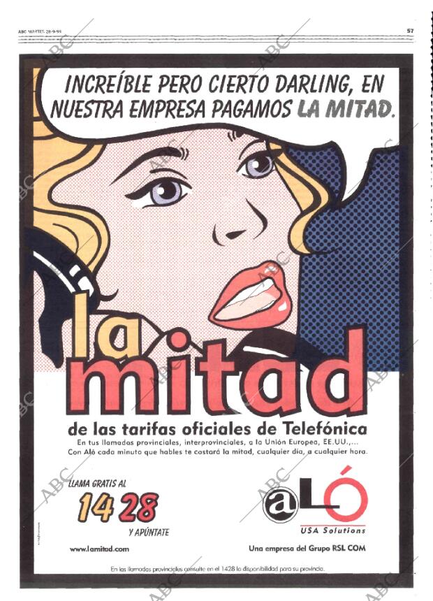 ABC MADRID 28-09-1999 página 57