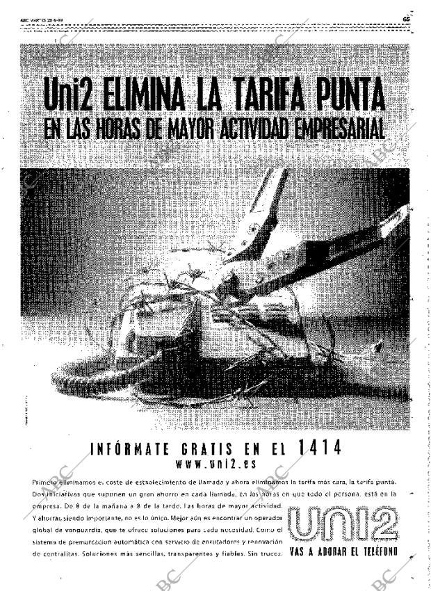 ABC MADRID 28-09-1999 página 65