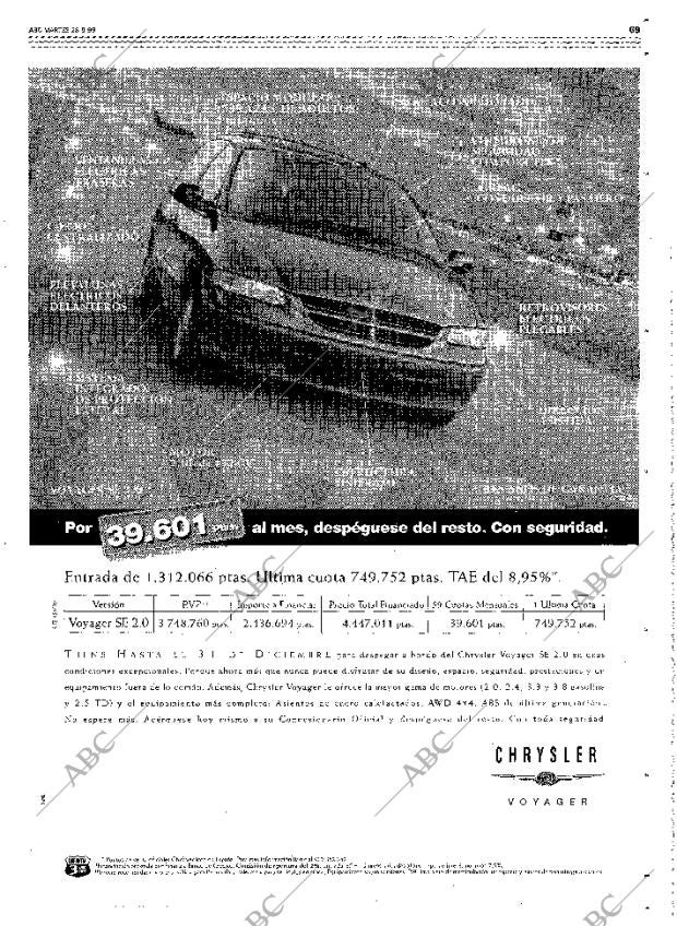 ABC MADRID 28-09-1999 página 69