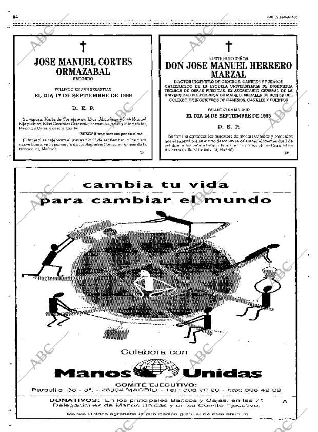 ABC MADRID 28-09-1999 página 84