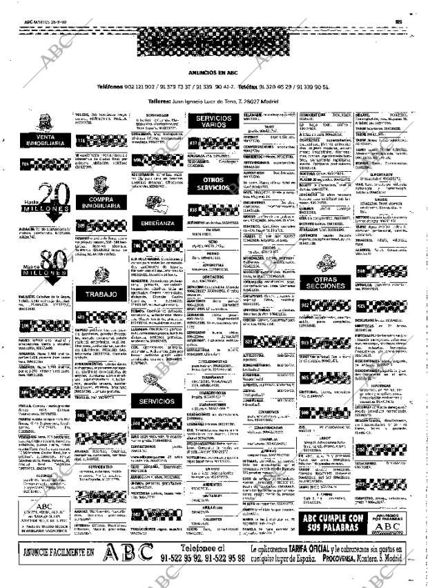 ABC MADRID 28-09-1999 página 85