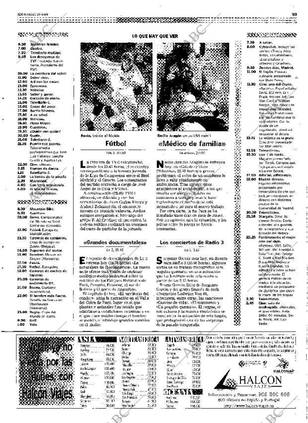 ABC MADRID 28-09-1999 página 93