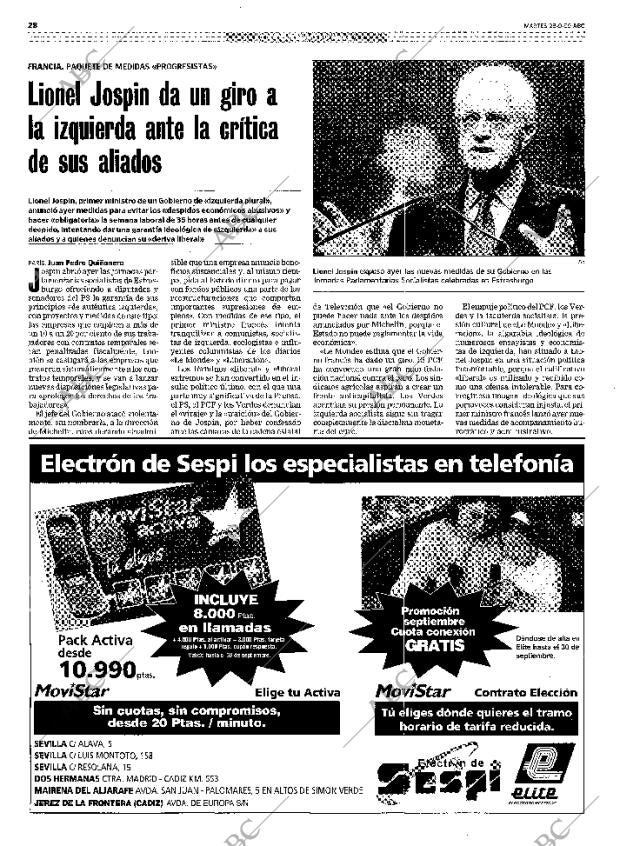 ABC SEVILLA 28-09-1999 página 28