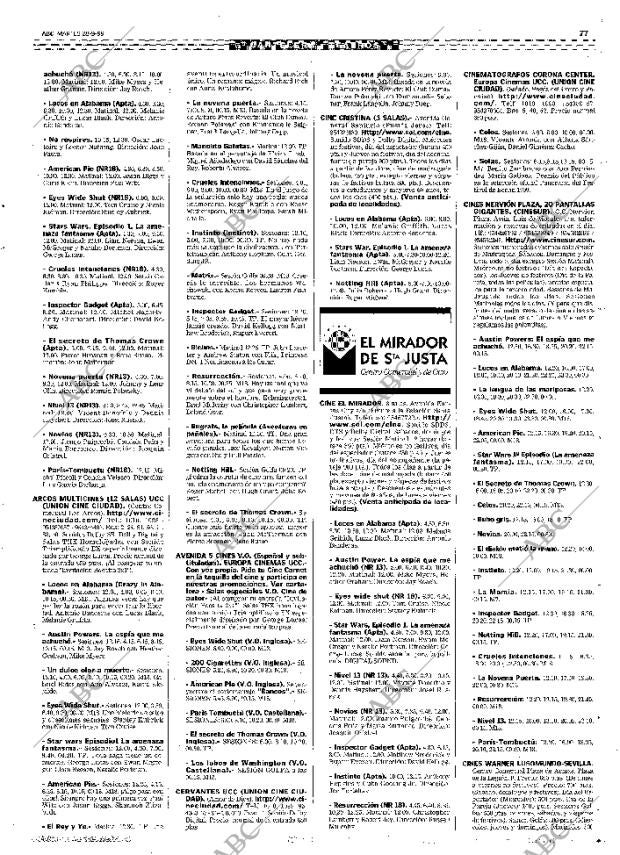 ABC SEVILLA 28-09-1999 página 77