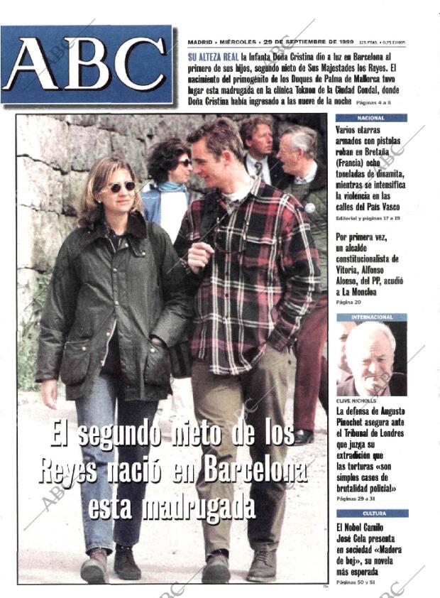 ABC MADRID 29-09-1999 página 1